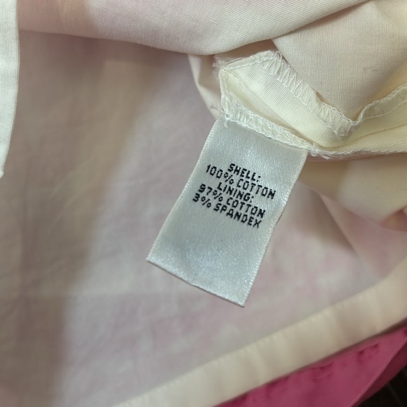 Lilly Pulitzer Pink/White Floral Pattern Skirt with Built-in shorts - Picture 5 of 5